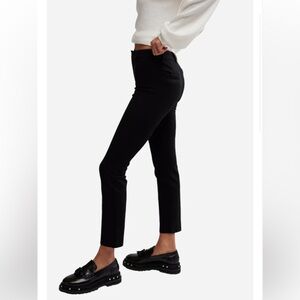 Free People Molly Slim Pant in Black NWT